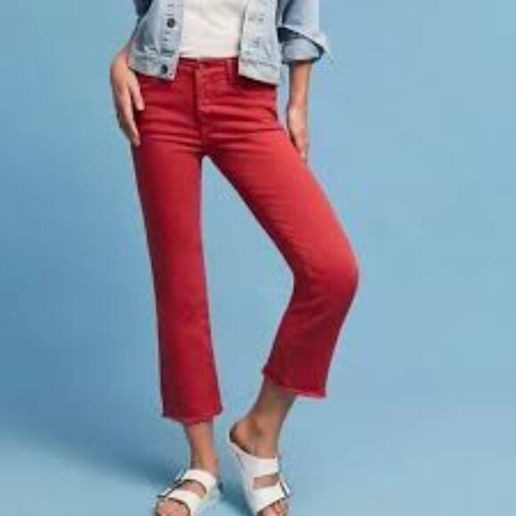 Pilcro and the Letterpress Denim - Anthropologie Pilcro and the Letterpress Script High-Rise Crop Flare Jean 29